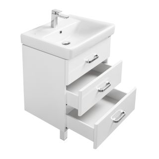 Тумба под раковину Акватон Америна 60см белый 1A168901AM010